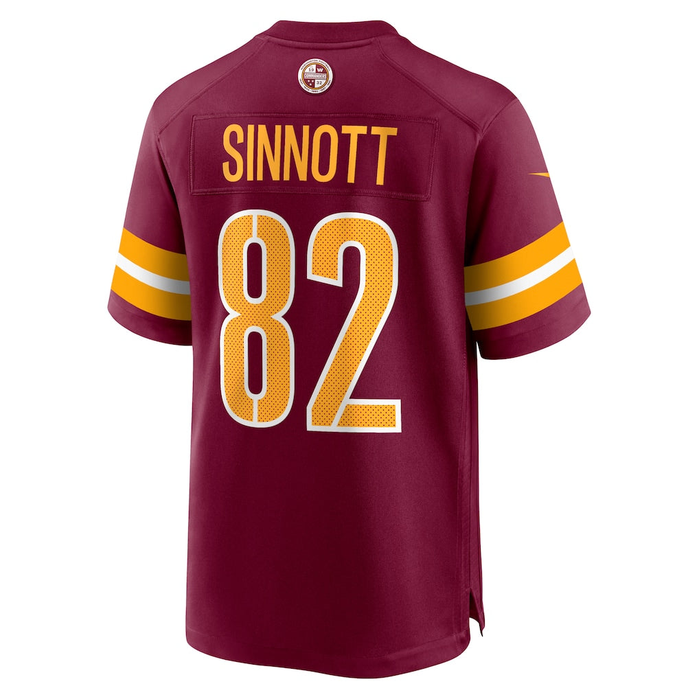 Kooe W.Commanders #82 Ben Sinnott Burgundy Game Jersey