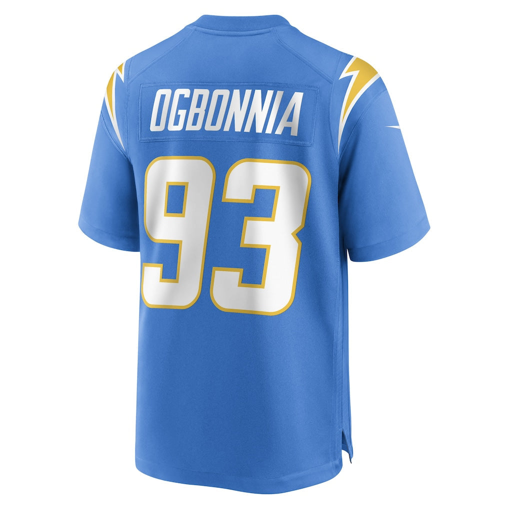 Kooe LA.Chargers #93 Otito Ogbonnia Powder Blue Player Game Jersey