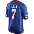 Kooe B.Bills #7 Doug Flutie Royal Game Retired Player Jersey
