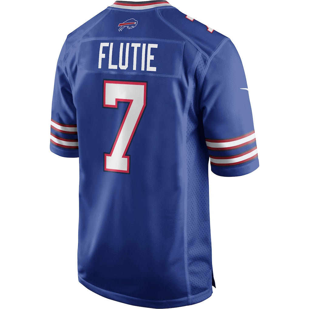 Kooe B.Bills #7 Doug Flutie Royal Game Retired Player Jersey