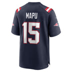 Kooe NE.Patriots #15 Marte Mapu Navy Game Retired Player Jersey