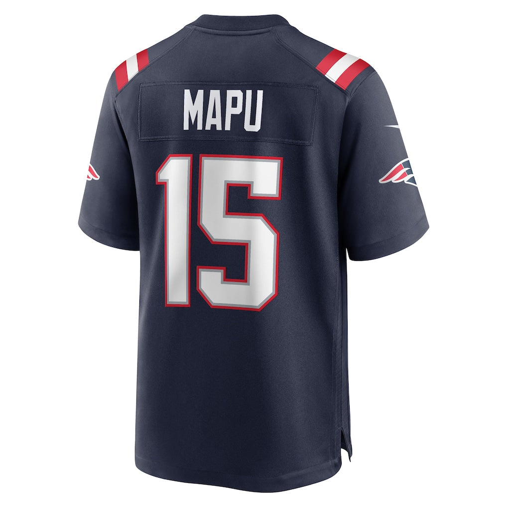 Kooe NE.Patriots #15 Marte Mapu Navy Game Retired Player Jersey