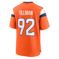 Kooe D.Broncos #92 Dondrea Tillman Orange Team Game Jersey