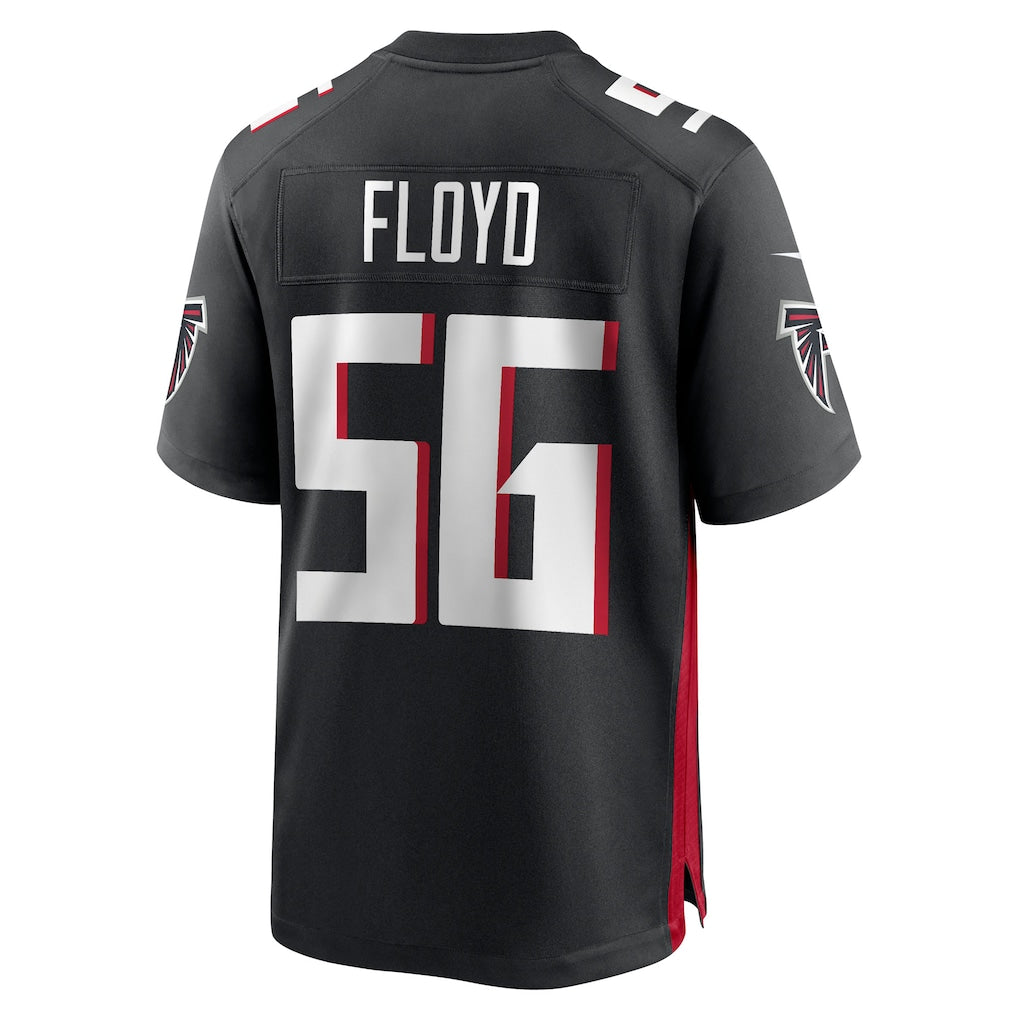 Kooe A.Falcons #56 Leonard Floyd Black Team Game Jersey