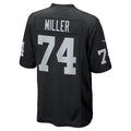 Kooe LV.Raiders #74 Kolton Miller Black Game Stitched Jerseys