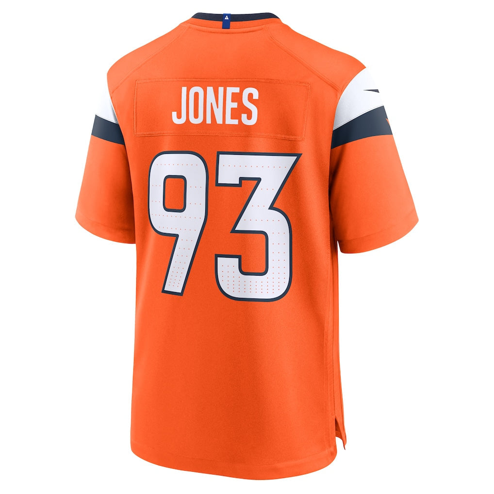 Kooe D.Broncos #93 D.J. Jones Orange Team Game Jersey