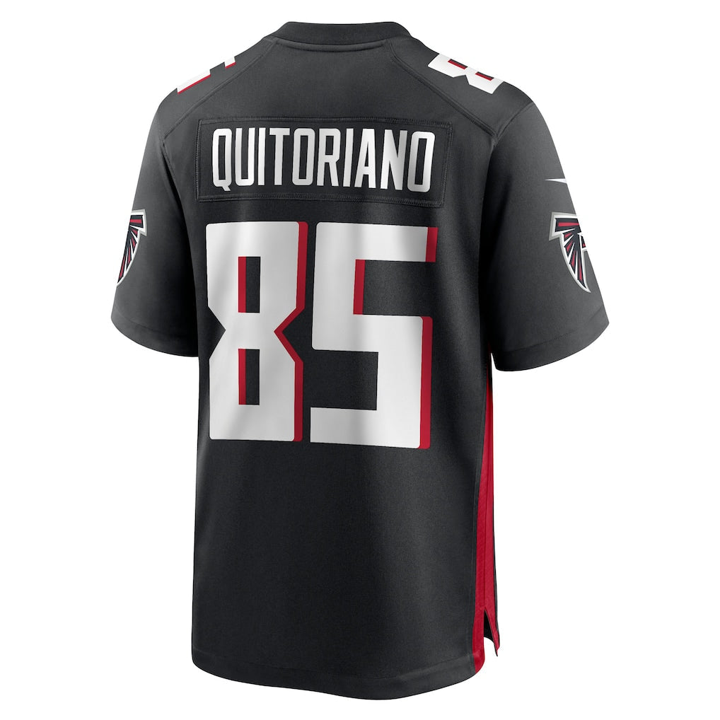 Kooe A.Falcons #85 Teagan Quitoriano Black Team Game Jersey