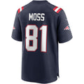Kooe NE.Patriots #81 Randy Moss Navy Game Retired Player Jersey