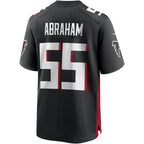 Kooe A.Falcons #55 John Abraham Black Game Retired Player Jersey