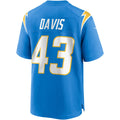 Kooe LA.Chargers #43 Michael Davis Powder Blue Game Jersey
