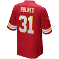 Kooe KC.Chiefs #31 Priest Holmes Red Game Retired Player Jersey