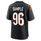 Kooe C.Bengals #96 Cam Sample Black Game Jersey
