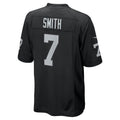 Kooe LV.Raiders #7 Geno Smith Black Game Player Jersey