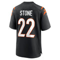 Kooe C.Bengals #22 Geno Stone Black Game Jersey