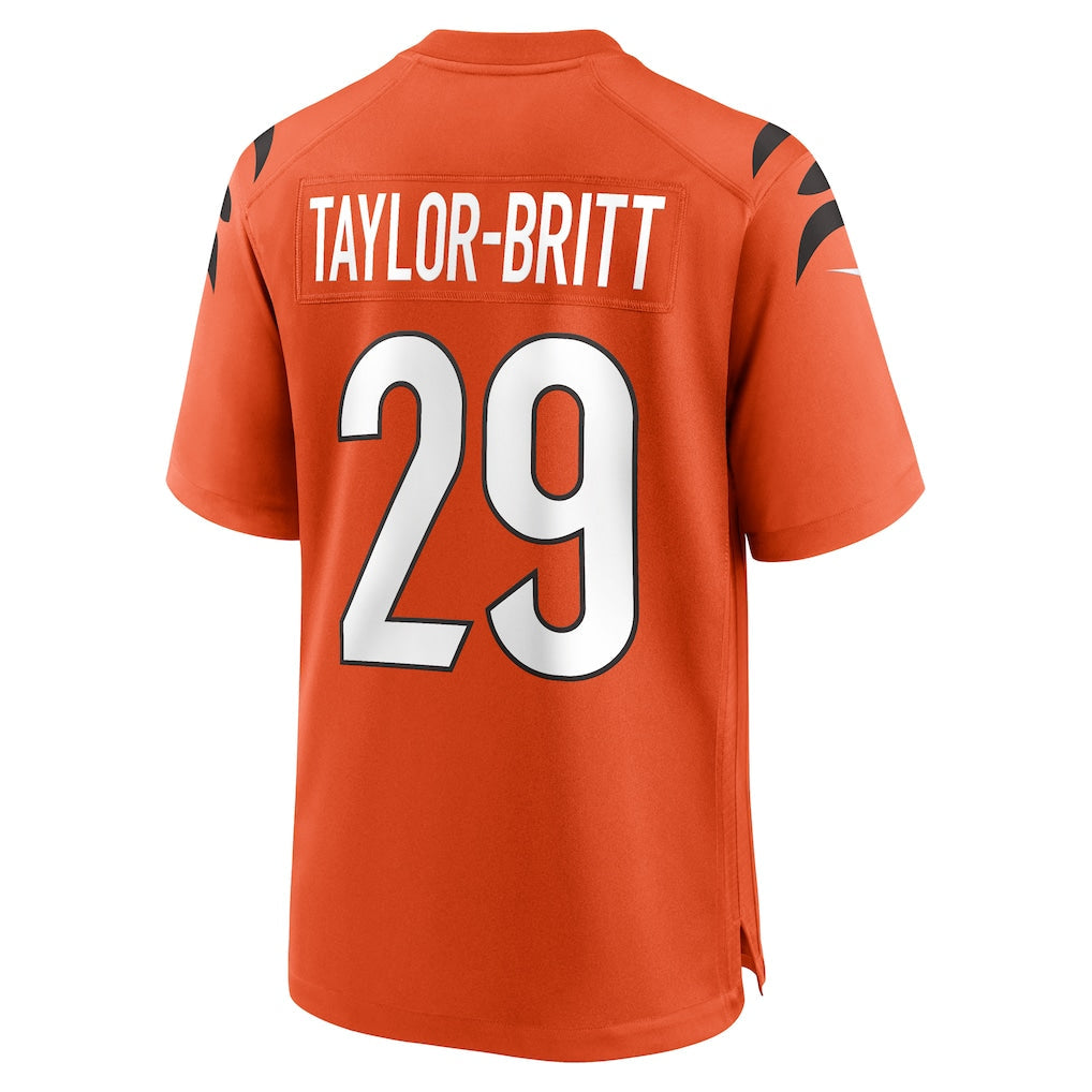 Kooe C.Bengals #29 Cam Taylor-Britt Orange Alternate Game Jersey