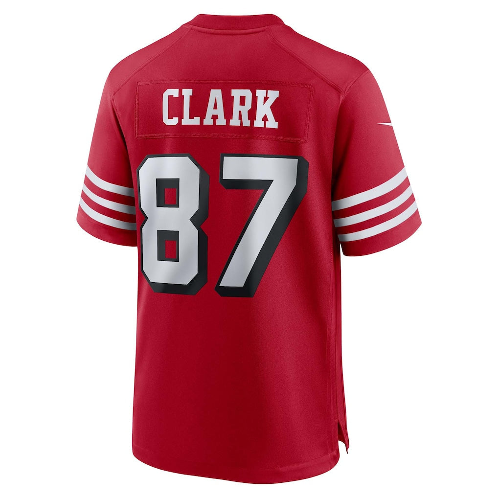 Kooe SF.49ers #87 Dwight Clark Scarlet Retired Player Alternate Game Jersey