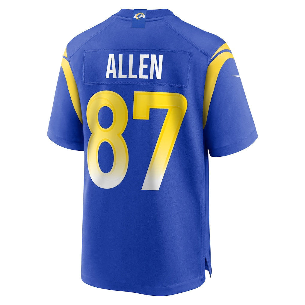 Kooe LA.Rams #87 Davis Allen Royal Home Game Jersey