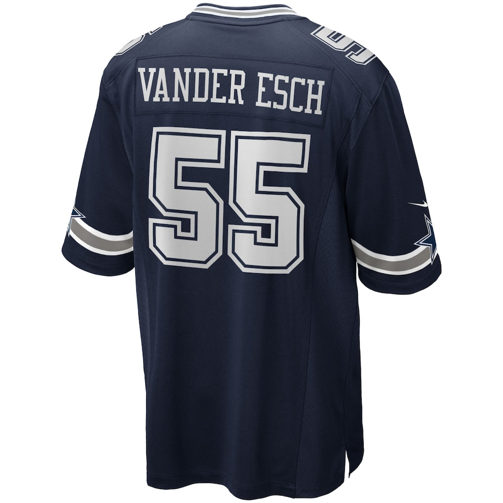 Kooe D.Cowboys #55 Leighton Vander Esch Navy Team Game Jersey