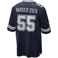 Kooe D.Cowboys #55 Leighton Vander Esch Navy Team Game Jersey