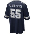 Kooe D.Cowboys #55 Leighton Vander Esch Navy Team Game Jersey