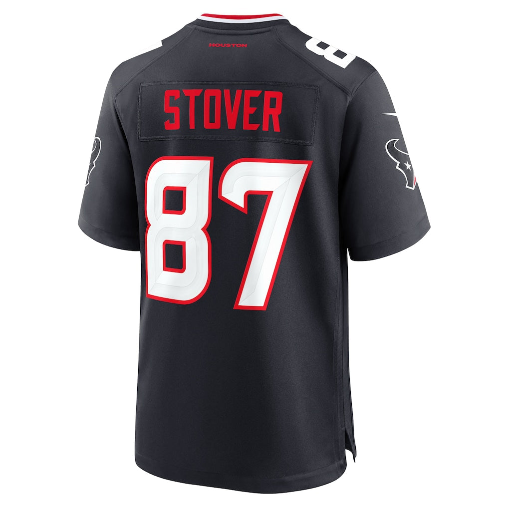 Kooe H.Texans #87 Cade Stover Navy Game Jersey