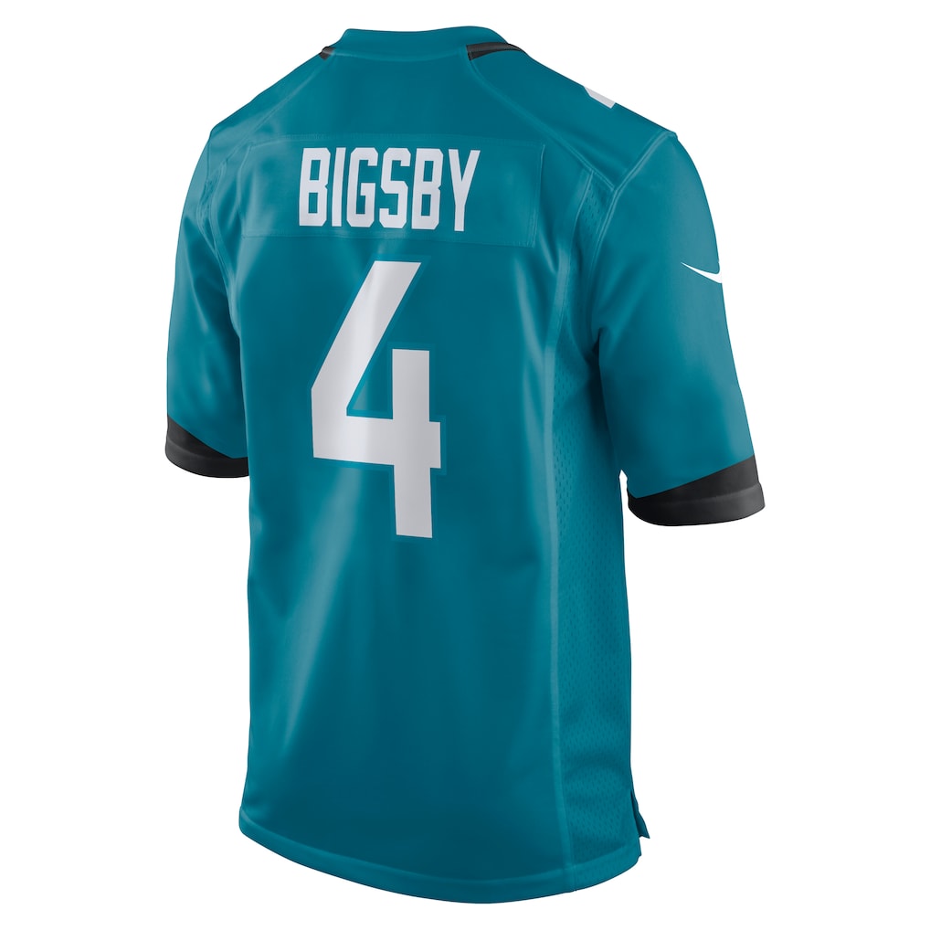 Kooe J.Jaguars #4 Tank Bigsby Teal Game Jersey