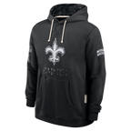 Kooe NO.Saints Black 2026 Salute to Service Sideline Dri-FIT Pullover Hoodie Jerseys