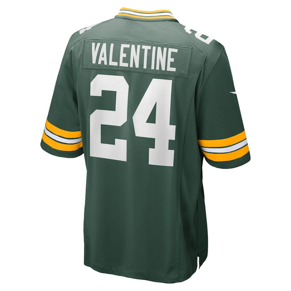 Kooe GB.Packers #24 Carrington Valentine Green Game Jersey