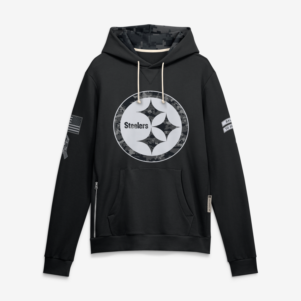 Kooe P.Steelers Black 2026 Salute to Service Sideline Dri-FIT Pullover Hoodie Jerseys