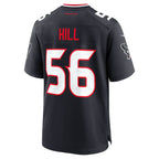 Kooe H.Texans #56 Jamal Hill Navy Team Game Jersey