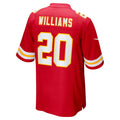 Kooe KC.Chiefs #20 Nohl Williams Red Game Jersey