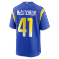 Kooe LA.Rams #41 Cameron McCutcheon Royal Game Jersey