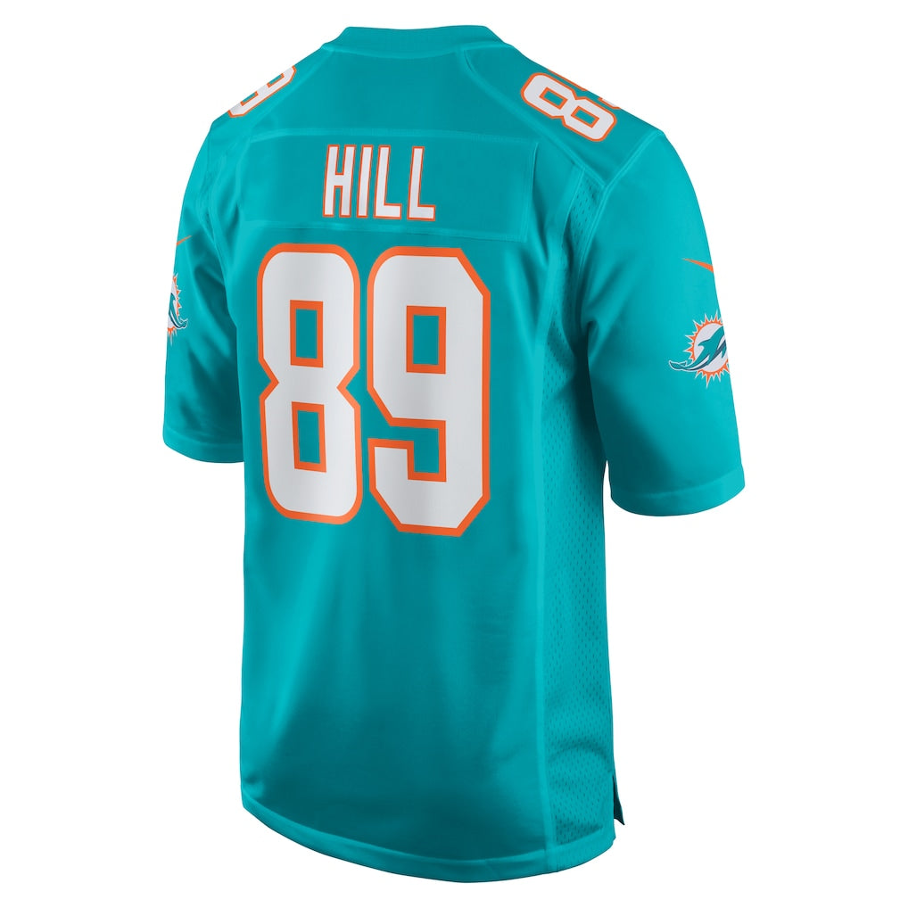 Kooe M.Dolphins #89 Julian Hill Aqua Game Jersey