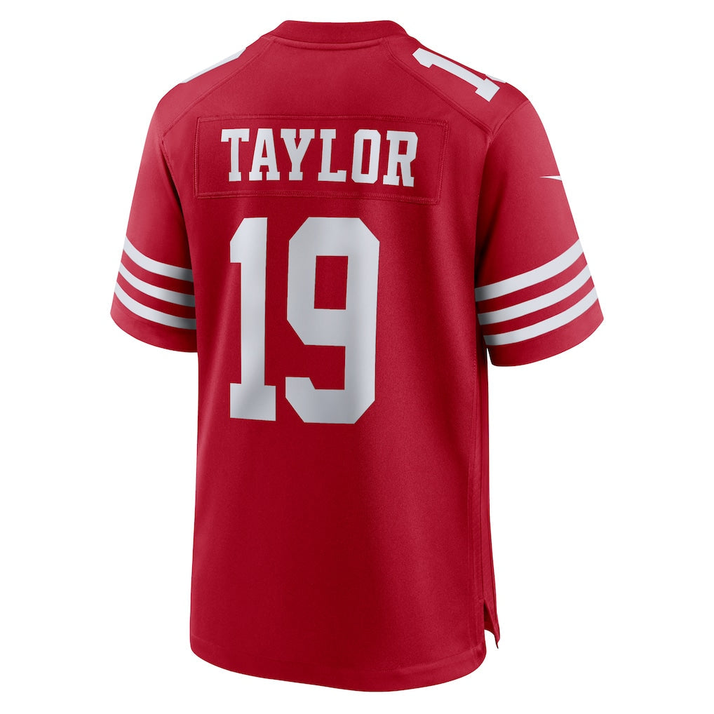 Kooe SF.49ers #19 Trent Taylor Scarlet Team Game Jersey