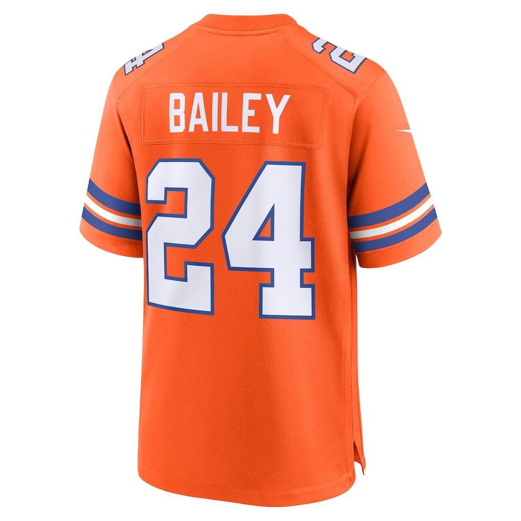 Kooe D.Broncos #24 Champ Bailey Orange Retired Player Alternate Game Jersey