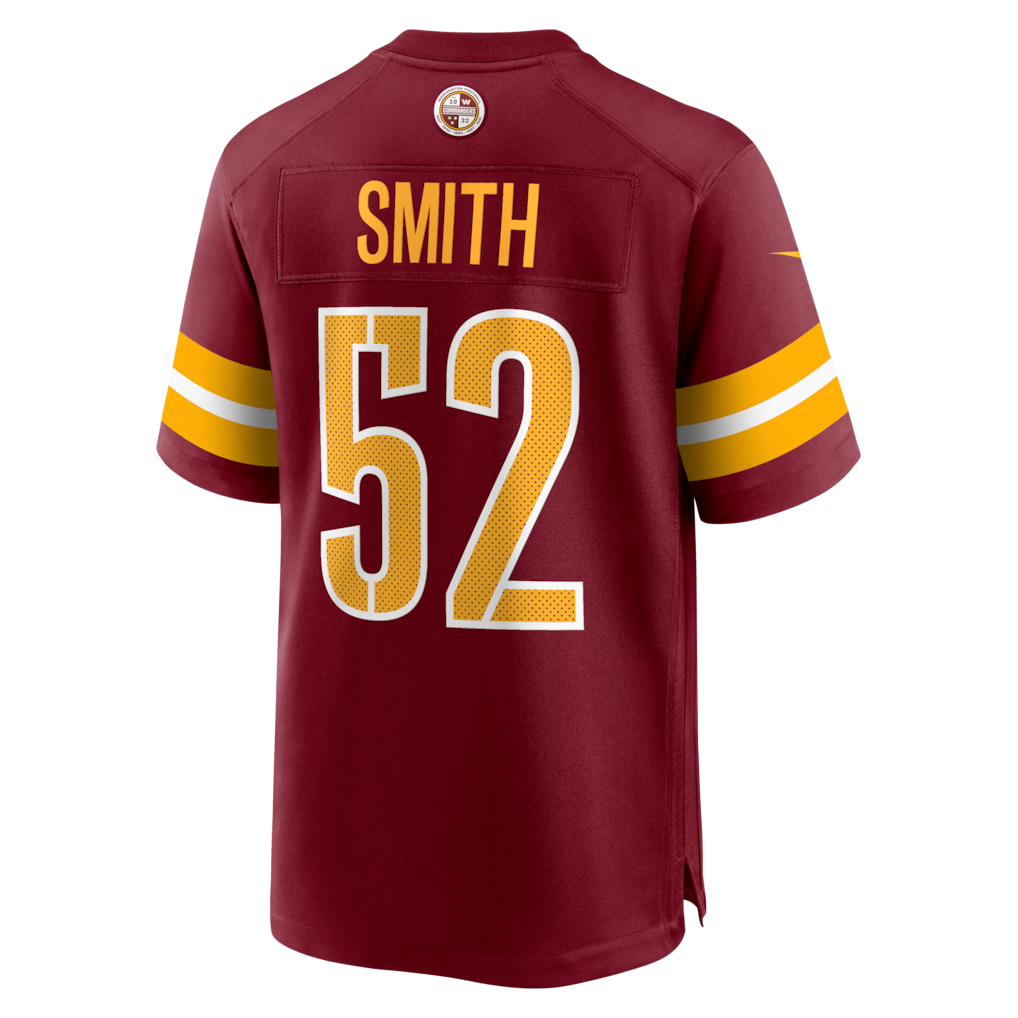 Kooe W.Commanders #52 Preston Smith Burgundy Team Game Jersey