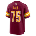 Kooe W.Commanders #75 Chris Paul Burgundy Player Game Jersey