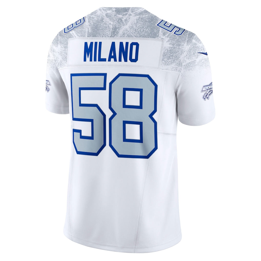 Kooe B.Bills #58 Matt Milano White 2025 Rivalries Collection Limited Jersey