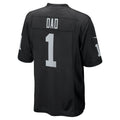 Kooe LV.Raiders #1 Dad Black Game Jersey