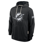 Kooe M.Dolphins Black 2026 Salute to Service Sideline Dri-FIT Pullover Hoodie Jerseys