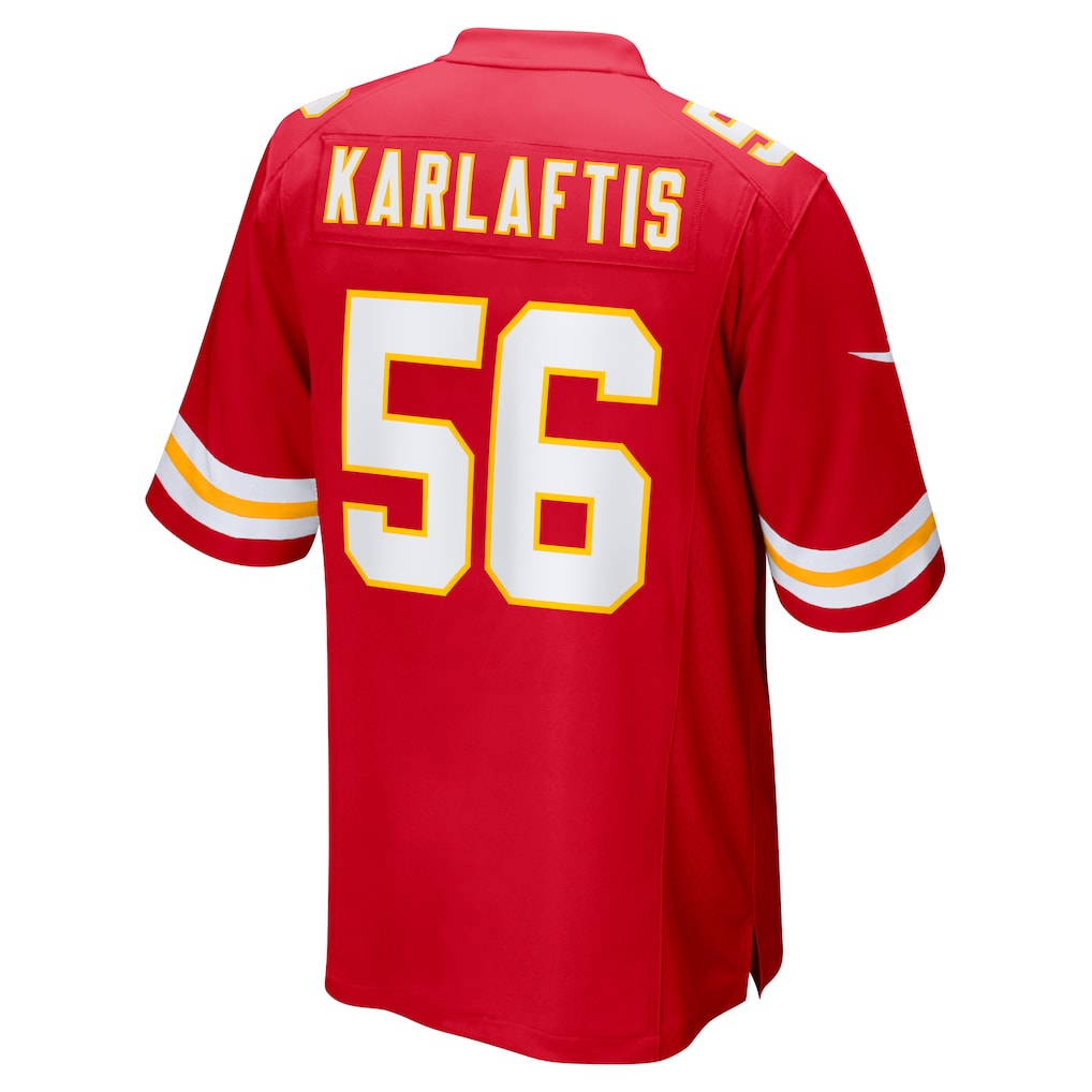 Kooe KC.Chiefs #56 George Karlaftis Red Player Game Jersey