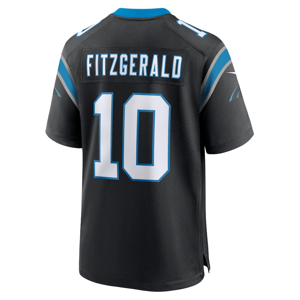 Kooe C.Panthers #10 Ryan Fitzgerald Black Team Game Jersey