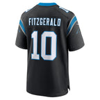 Kooe C.Panthers #10 Ryan Fitzgerald Black Team Game Jersey