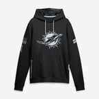 Kooe M.Dolphins Black 2026 Salute to Service Sideline Dri-FIT Pullover Hoodie Jerseys