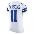 Kooe D.Cowboys #11 Micah Parsons White Vapor F.U.S.E. Elite Jersey