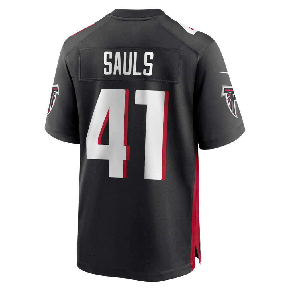Kooe A.Falcons #41 Ben Sauls Black Team Game Jersey