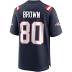 Kooe NE.Patriots #80 Troy Brown Navy Game Retired Player Jersey