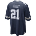 Kooe D.Cowboys #21 Ezekiel Elliott Navy Alternate Game Team Jersey