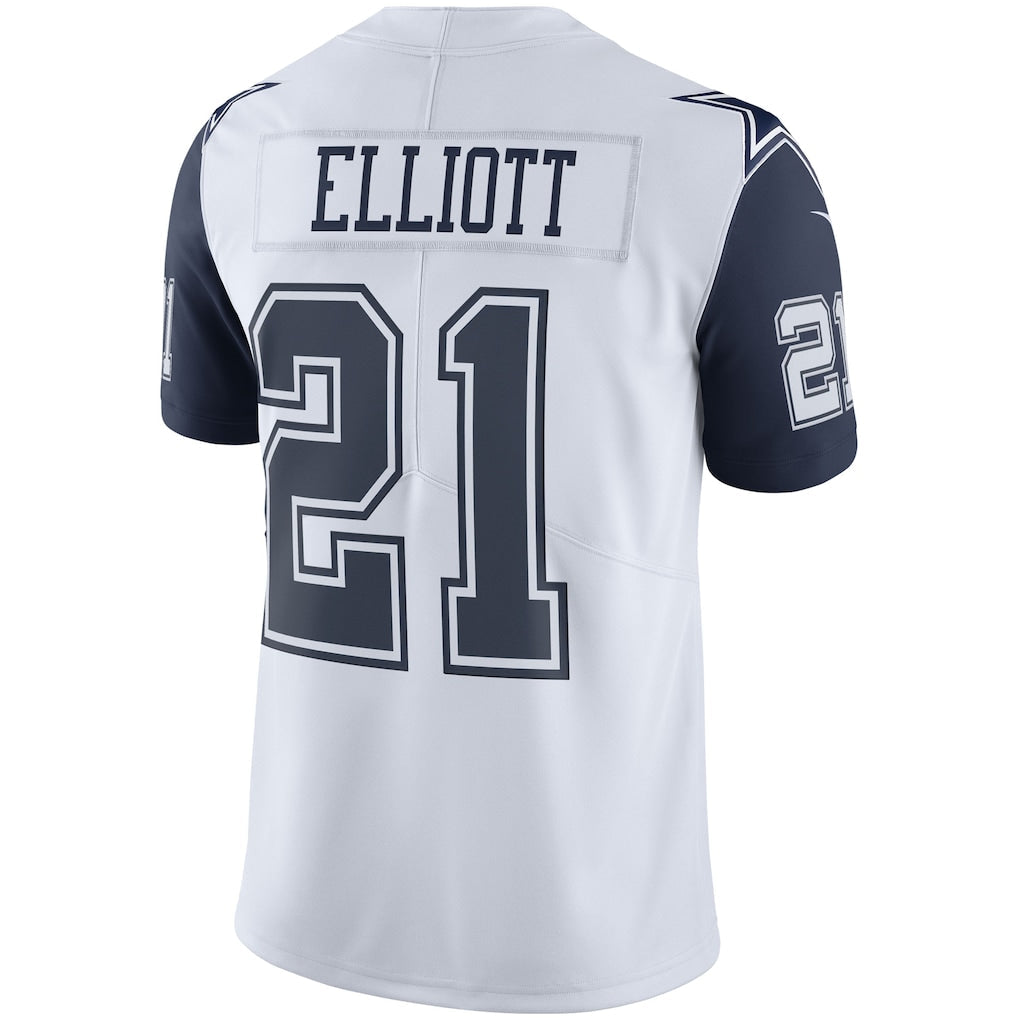 Kooe D.Cowboys #21 Ezekiel Elliott White Vapor Limited Player Jersey