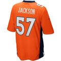Kooe D.Broncos #57 Tom Jackson Orange Game Retired Player Jersey